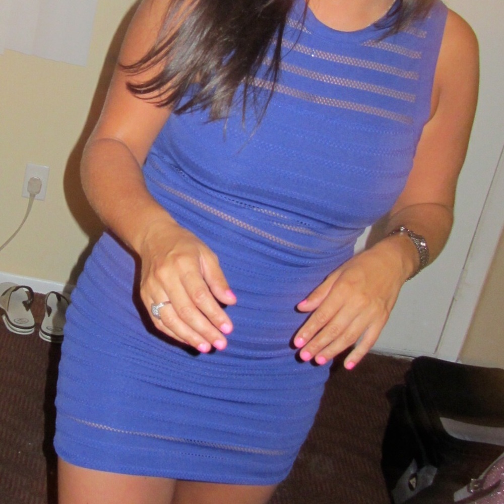 Purple mini dress